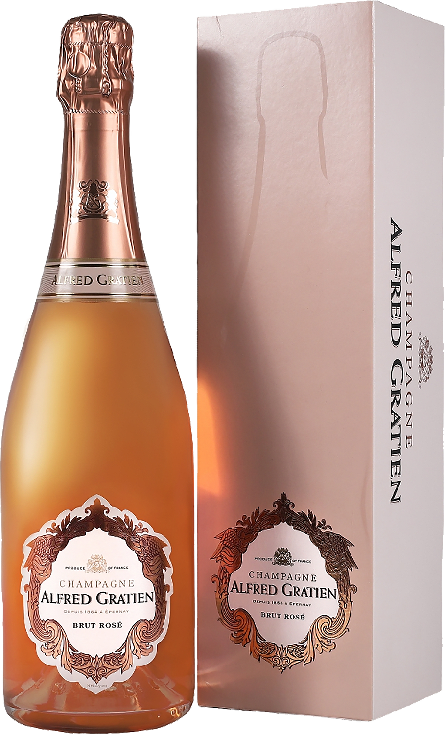 Альфред Гратьен Розе Шампань AOC Брют в подарочной упаковке 0.75&nbsp;л