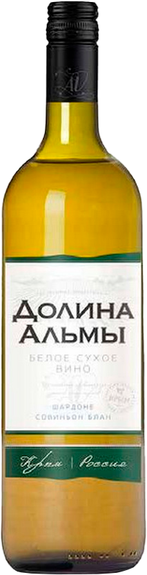 Долина Альмы Шардоне-Совиньон Крым ЗГУ Альма Валлей 0.75&nbsp;л