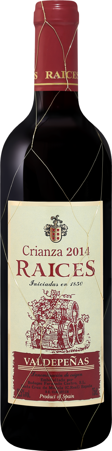 Вино Raices Crianza Valdepenas DO Bodegas Fernando Castro Raices Crianza Valdepenas DO Bodegas Fernando Castro