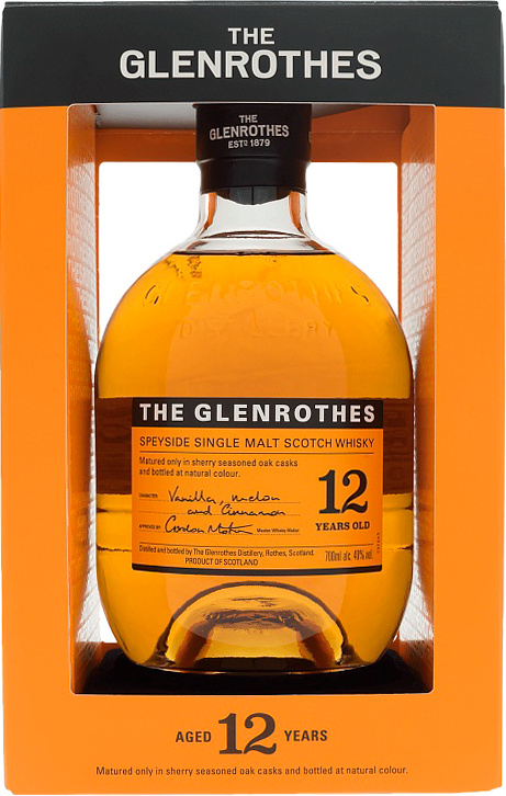 Гленротс 12 лет Спейсайд солодовый шотландский виски в подарочной упаковке 0.7 л