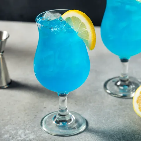 Blue Lagoon with Gin