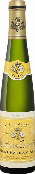 Вино Gewurztraminer Reserve Alsace AОС Gustave Lorentz, 0.375 л
