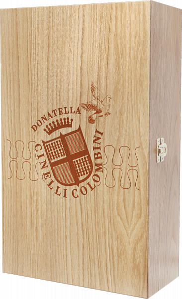 Gift box Cinelli Colombini for 2 bottles, oak