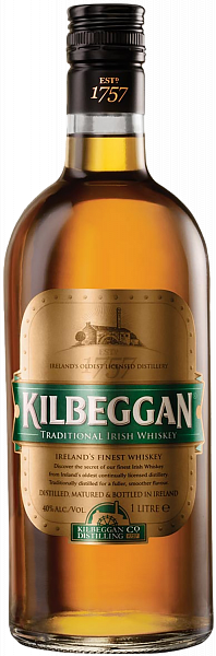 Kilbeggan Blended Irish Whiskey, 0.7л