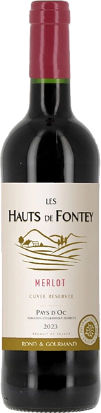 Les Hauts de Fontey Cuvee Reservee Merlot Pays d'Oc IGP, 0.75 л в Калининграде
