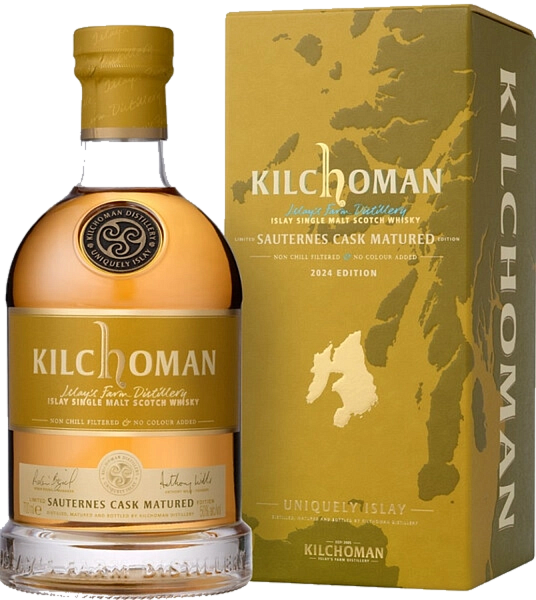 Kilchoman Sauternes Cask Matured Single Malt Scotch Whisky в подарочной упаковке, 0.7 л в Калининграде