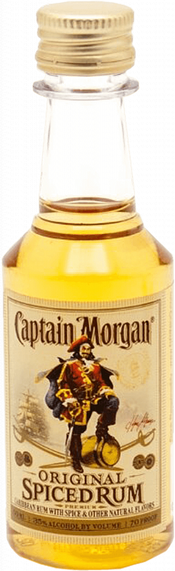Капитан Морган Пряный Золотой спиртной напиток на основе рома 0.05 л