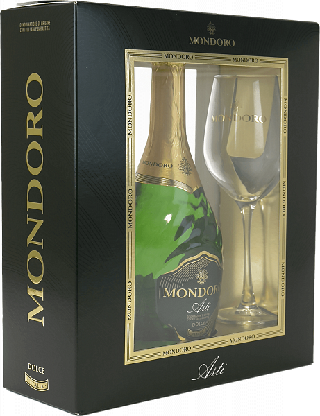Mondoro Asti DOCG Campari (gift box with 2 glasses), 0.75л