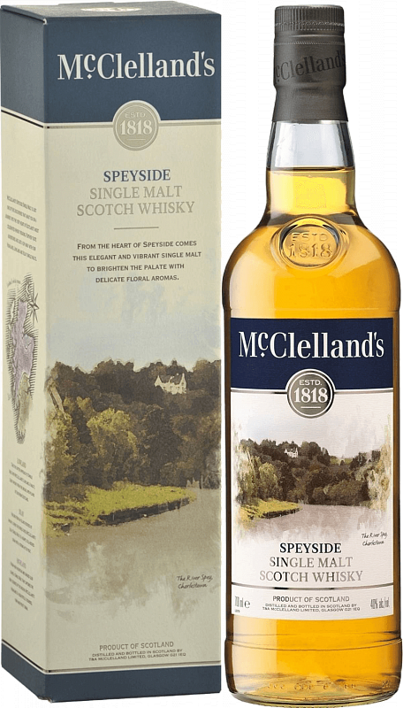 МакКлелландс Спейсайд односолодовый шотландский виски в подарочной упаковке - 0.7 л
