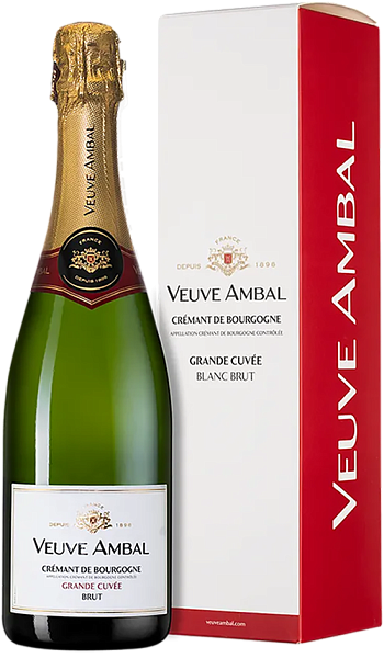 Grande Cuvee Blanc Cremant de Bourgogne AOC Brut Veuve Ambal (gift box), 0.75 л в Калининграде