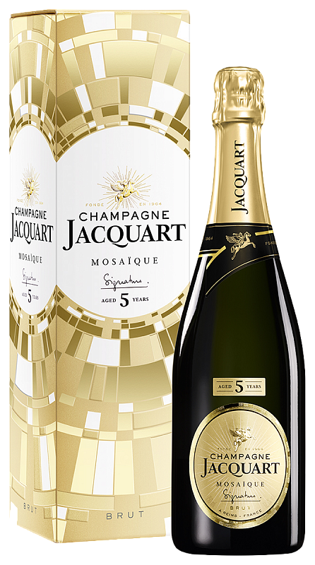 Жакарт Мозаик Синятюр Шампань AOC в подарочной упаковке 0.75 л