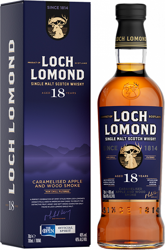 Лох Ломонд Солодовый Виски 18 лет в подарочной упаковке 0.7 л