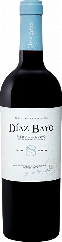 Вино Диас Байо 8 Месес Баррика Рибера-дель-Дуэро DO Нуэстро де Диас Байо 2021 0.75 л