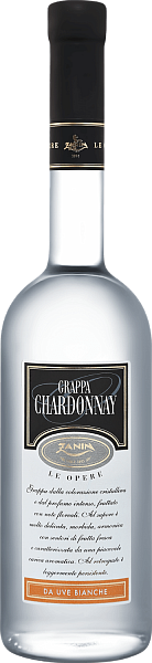 Grappa Le Opere Chardonnay Zanin, 0.7 л
