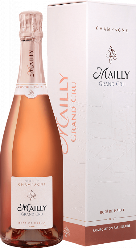 Игристое вино и шампанское Майи Гран Крю Розе де Майи Брют Шампань AOC в подарочной упаковке 0.75л