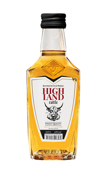 Highland Cattle Blended Scotch Whisky, 0.05 л в Калининграде