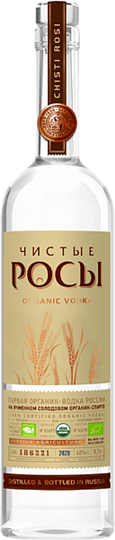 Vodka Chisti Rosi Barley Grain, 0.7 л