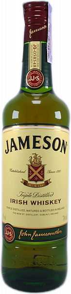 Jameson Blended Irish Whiskey, 0.7 л