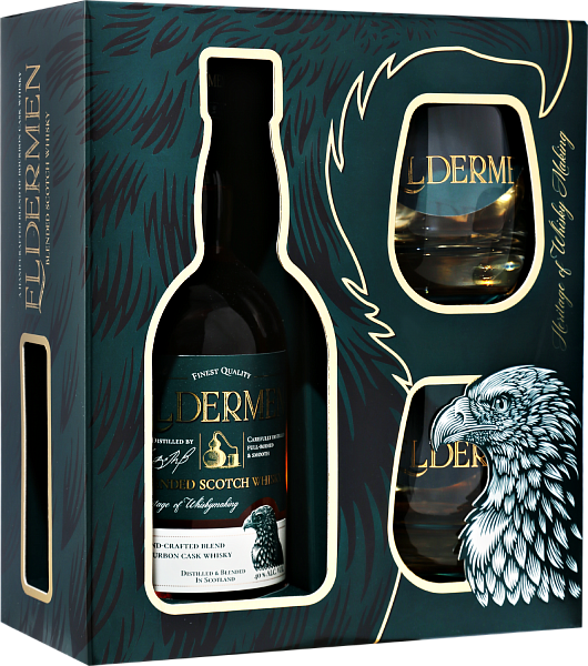 Виски Eldermen Blended Scotch Whisky (gift box with 2 glasses), 0.5 л в Калининграде