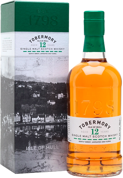 Tobermory Aged 12 Years Old Single Malt Scotch Whisky (gift box), 0.7 л в Калининграде