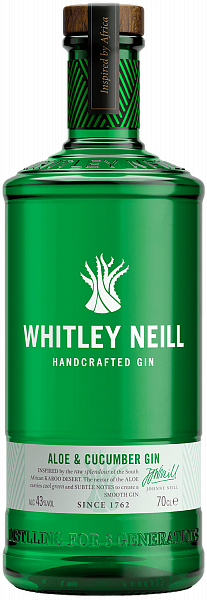 Whitley Neill Aloe & Cucumber Handcrafted Dry Gin , 0.7 л