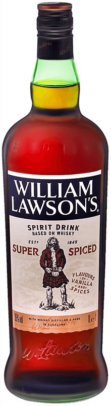 Уильям Лоусонс Супер Пряный спиртной напиток на основе виски 1 л