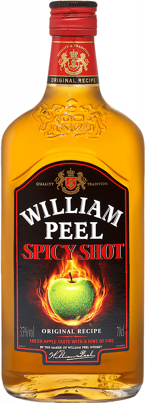 Уильям Пил Спайси Шот спиртной напиток на основе виски 0.7 л