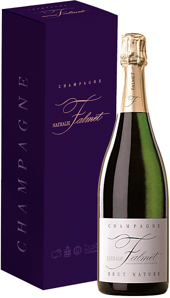 Nathalie Falmet Cuvee Brut Nature Champagne AOC (Подарочная упаковка), 0.75 л в Калининграде