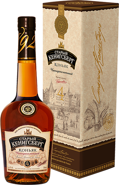 Old Kenigsberg 4 y.o. (gift box), 0.5 л в Калининграде