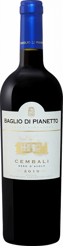 Вино Чембали Сицилия IGT Бальо ди Пьянетто 2011 0.75 л