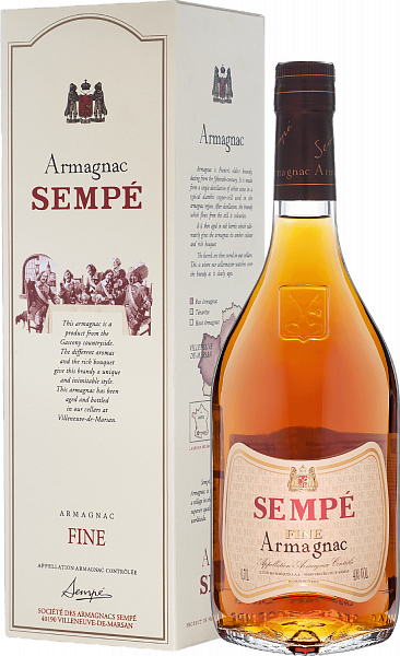Sempe Fine Armagnac (gift box), 0.7л