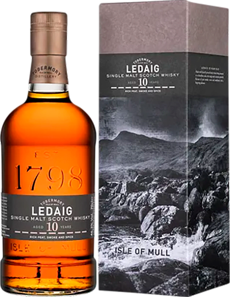 Ledaig Aged 10 Years Single Malt Scotch Whisky (gift box), 0.7 л в Калининграде