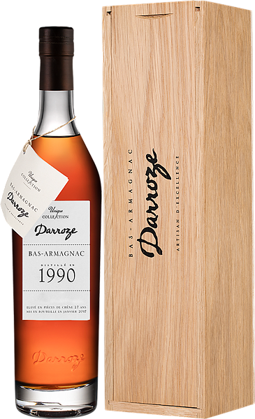 Darroze Unique Collection 1990 Bas-Armagnac (wooden box), 0.7 л в Калининграде