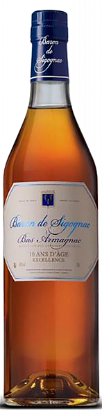 Baron de Sigognac 10 ans d'age Armagnac AOC , 0.7 л