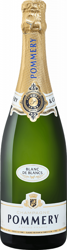 Игристое вино и шампанское Поммери Блан Де Блан Брют Шампань AOP 0.75л