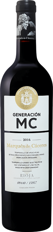 Вино Хенерасьон MС Риоха DOCa Маркес Де Касерес 2016 0.75 л