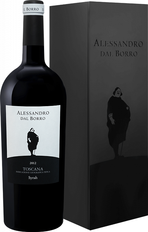 Вино Алессандро даль Борро Тоскана IGT Иль Борро в подарочной упаковке 2015 1.5л