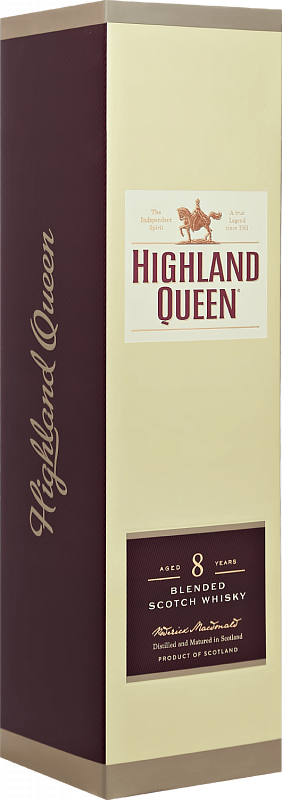Виски Хайлэнд Куин Блендед 8 лет купажированный виски в подарочной упаковке 0.7л