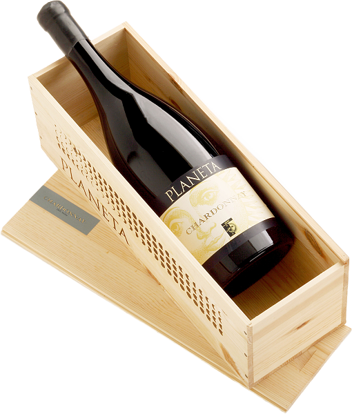 Chardonnay Menfi DOC Planeta (wooden box), 3 л в Калининграде