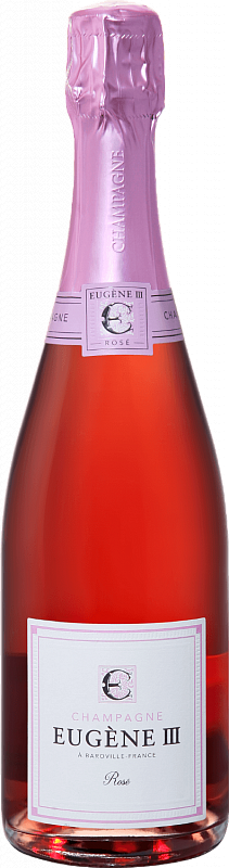 Игристое вино и шампанское Еужен III Розе Брют Шампань АOC Кооператив Виниколь де ла Режьон де Баровиль - 0.75л