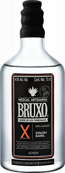 Bruxo X Mezcal Artesanal Joven, 0.7 л