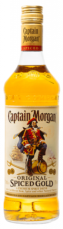 Капитан Морган Пряный Золотой спиртной напиток на основе рома 0.7 л