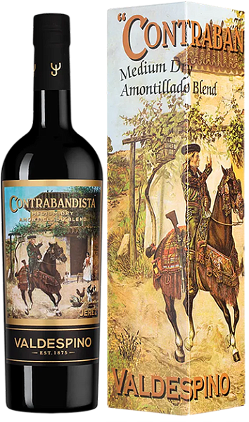Amontillado Contrabandista Jerez DO Valdespino (Подарочная упаковка), 0.75 л в Калининграде