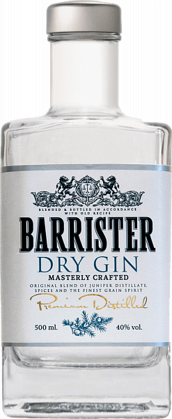 Barrister Dry Gin, 0.5л